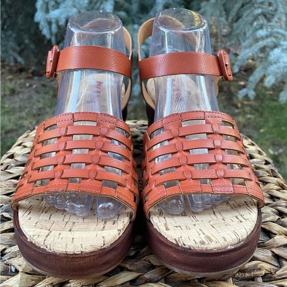 NEW Korks Marley Woven Vegan Leather Wedge Platform Sandals. Women’s size 10 - Picture 2 of 8